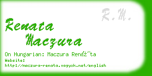 renata maczura business card